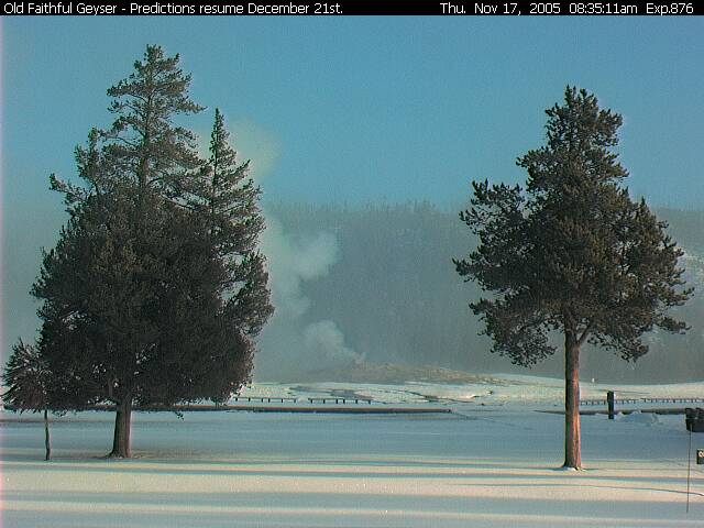 Yellowstone Park's Old Faithful Geyser